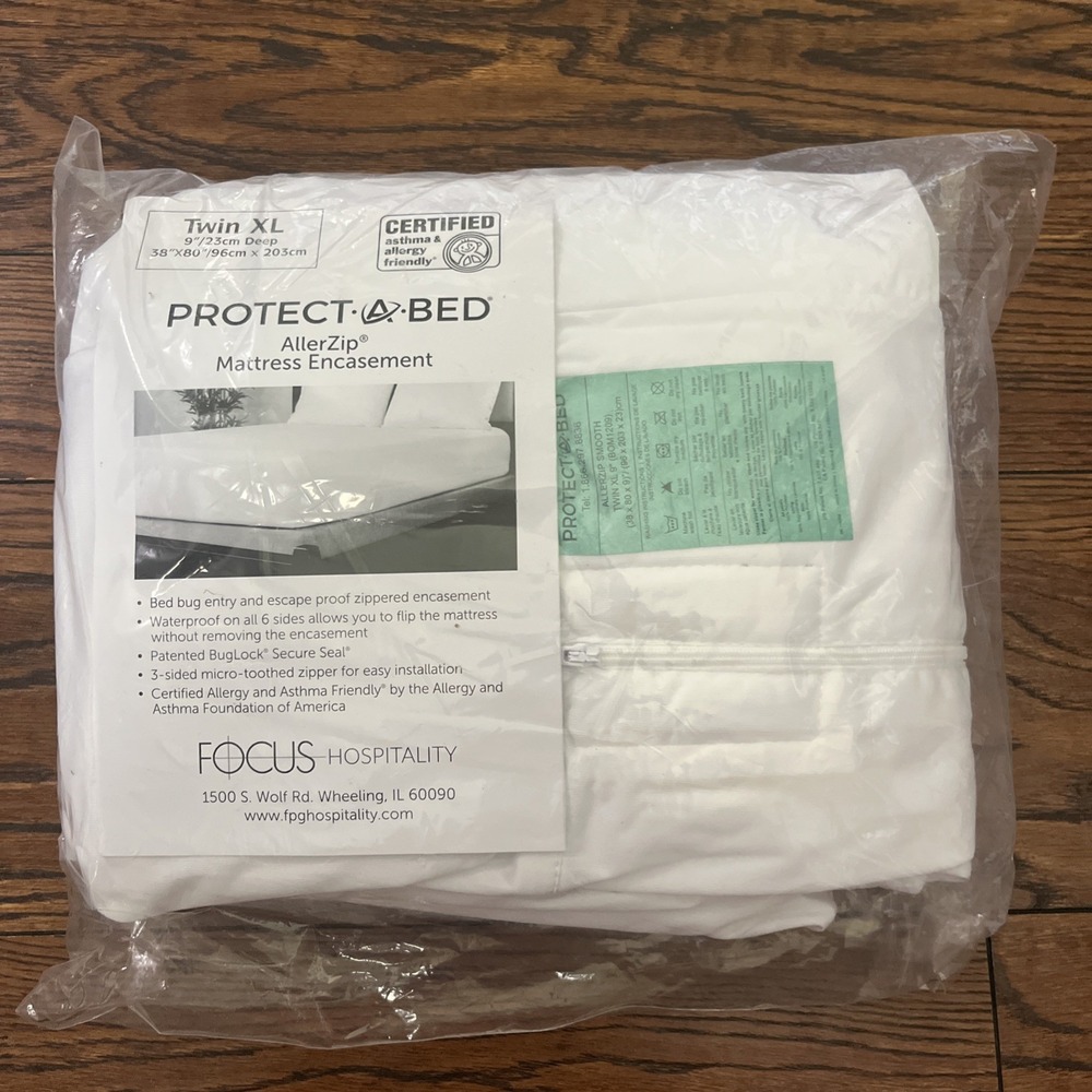 Protect-A-Bed TWIN XL Allerzip Mattress Protector Encasement 38"×80"x 9" DeepNEW